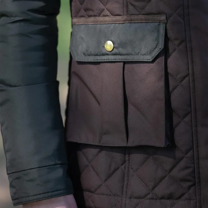 Toggi Holmes Women's Quilted Jacket - Chocolate/Dark Green-10