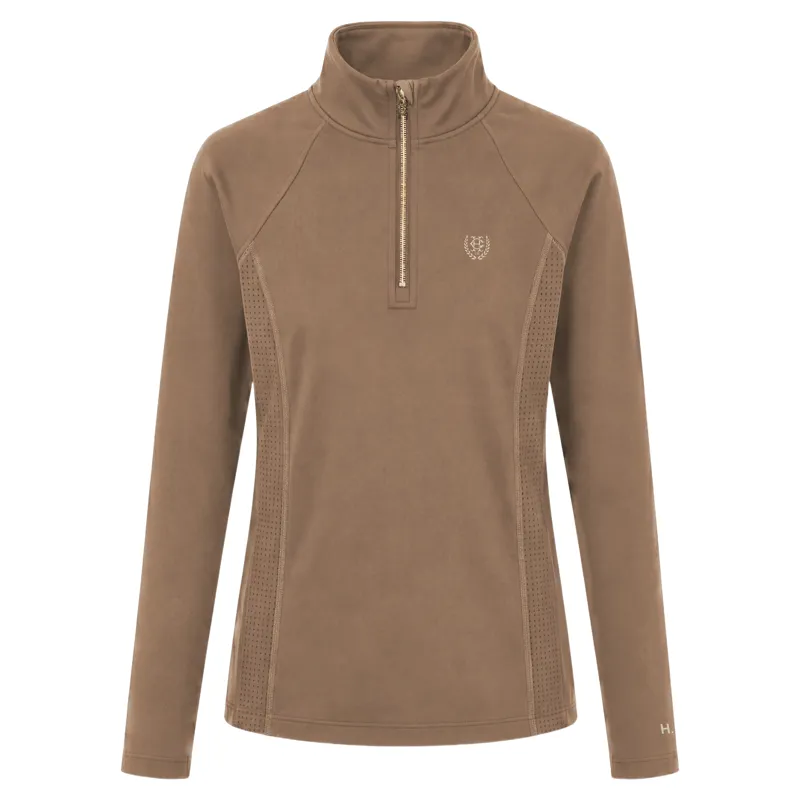 Holland Cooper Cranborne Womens Long Sleeve Base Layer - Mocha