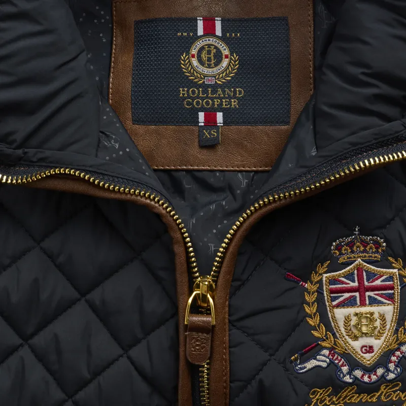 Holland Cooper Boughton Women's Diamond Quilted Vest - Ink Navy-8