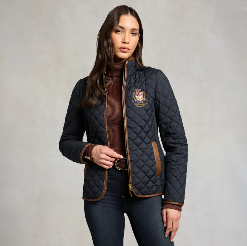 Holland Cooper Boughton Women's Diamond Quilted Jacket - Ink Navy