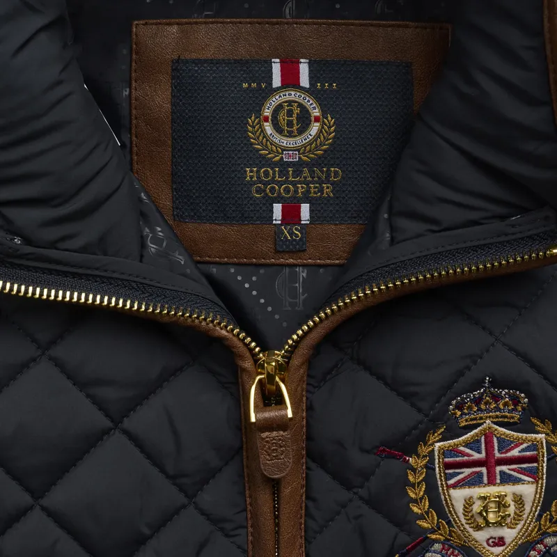 Holland Cooper Boughton Women's Diamond Quilted Jacket - Ink Navy-9