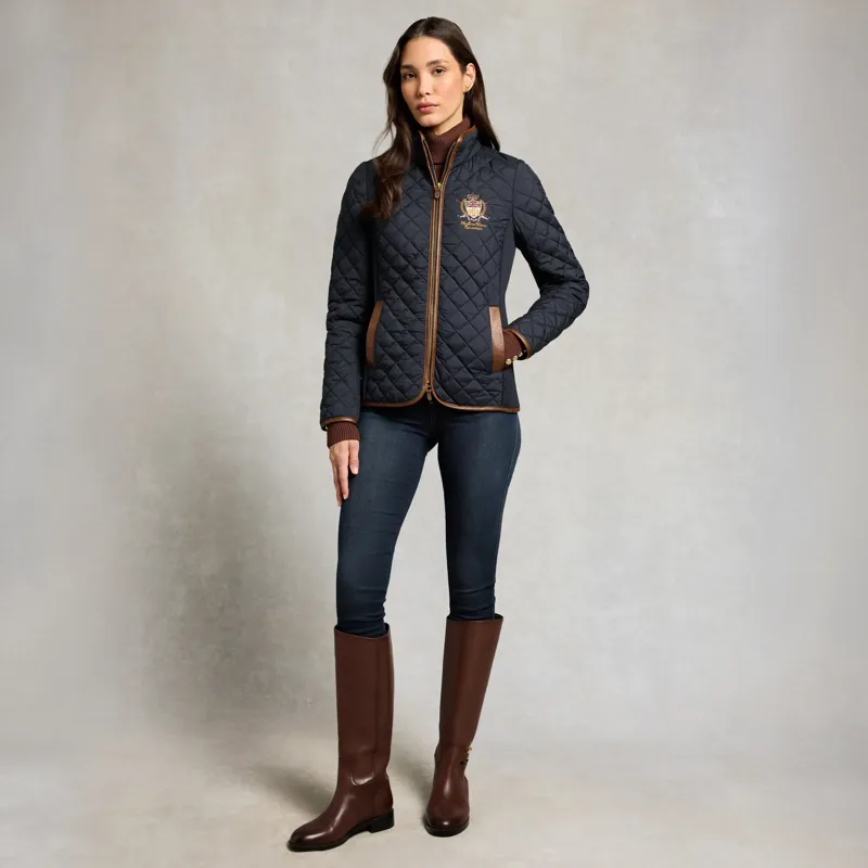 Holland Cooper Boughton Women's Diamond Quilted Jacket - Ink Navy-7
