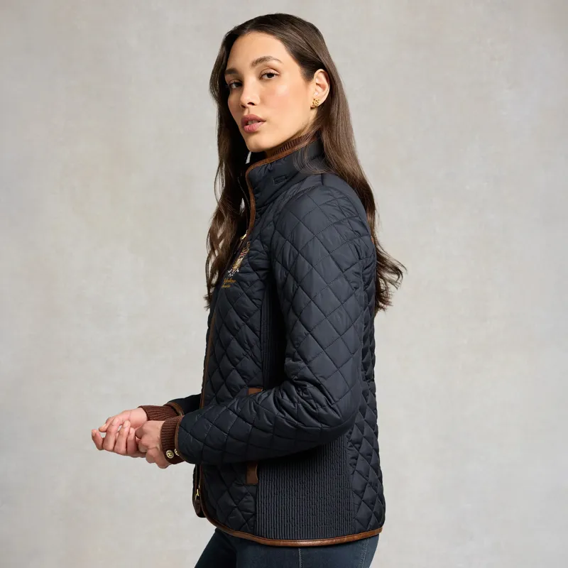 Holland Cooper Boughton Women's Diamond Quilted Jacket - Ink Navy-4