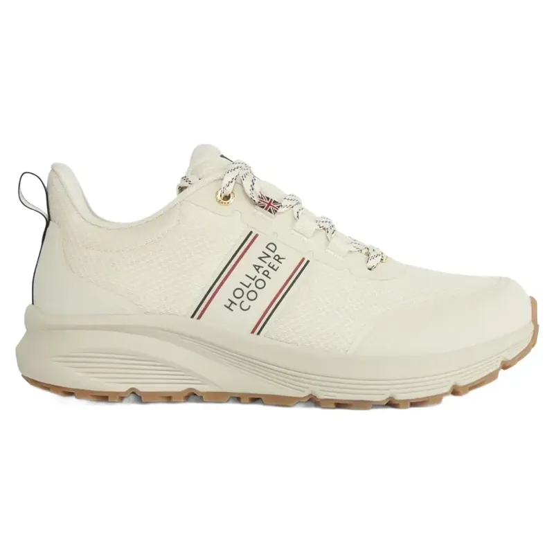 Holland Cooper Burghley Women's Waterproof Sneakers - Ecru-1