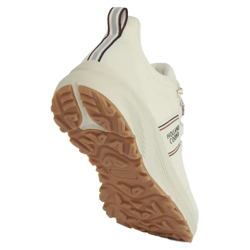 Holland Cooper Burghley Women's Waterproof Sneakers - Ecru-2