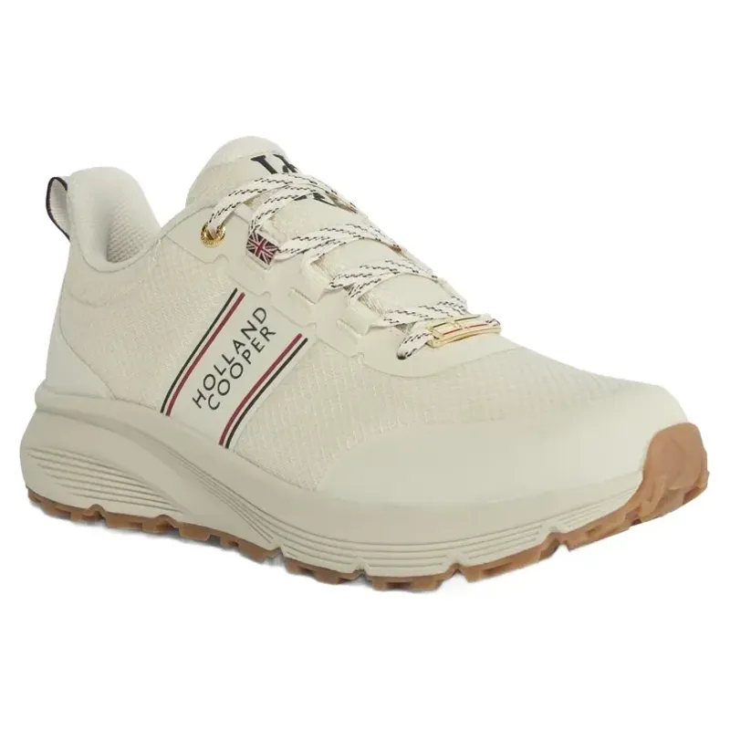 Holland Cooper Burghley Women's Waterproof Sneakers - Ecru