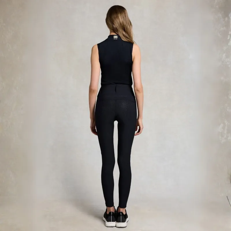 Holland Cooper Chatsworth Pull On Women's Riding Tights - Black-2