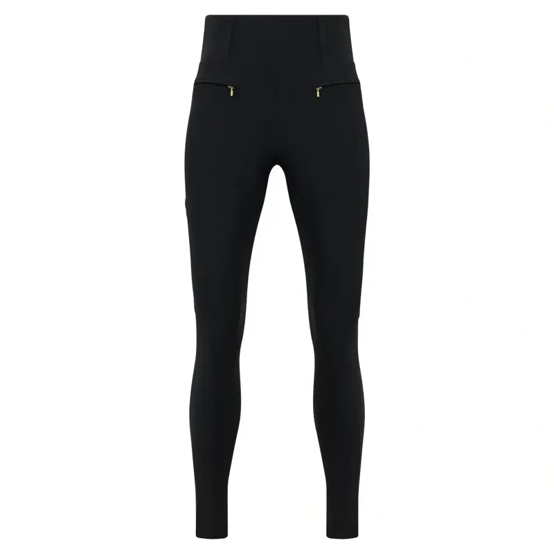 Holland Cooper Chatsworth Pull On Women's Riding Tights - Black-4