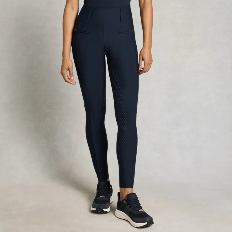 Holland Cooper Chatsworth Pull On Women's Riding Tights - Ink Blue