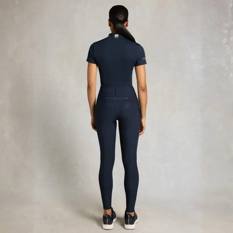 Holland Cooper Chatsworth Pull On Women's Riding Tights - Ink Blue-3