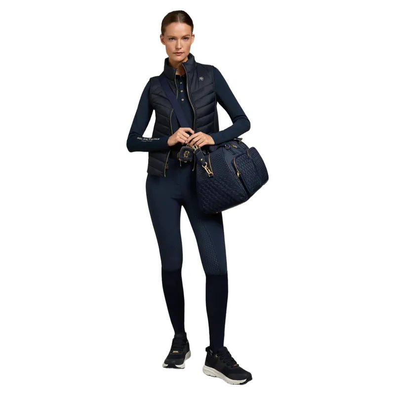 Holland Cooper Chiltern Long Sleeve Women's Polo Shirt - Ink Navy-3