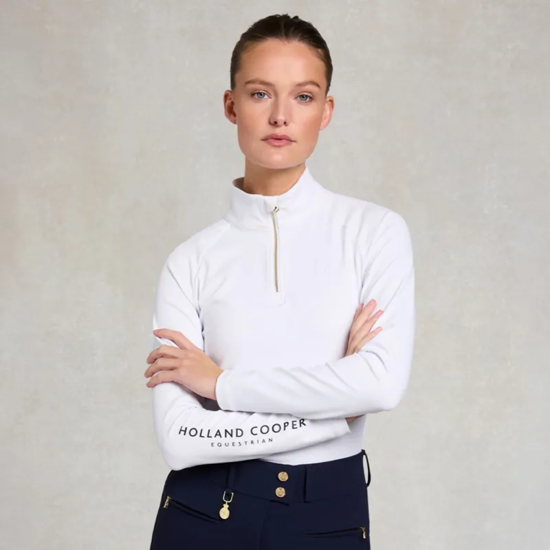 Holland Cooper Chiltern Women's Base Layer - White-2