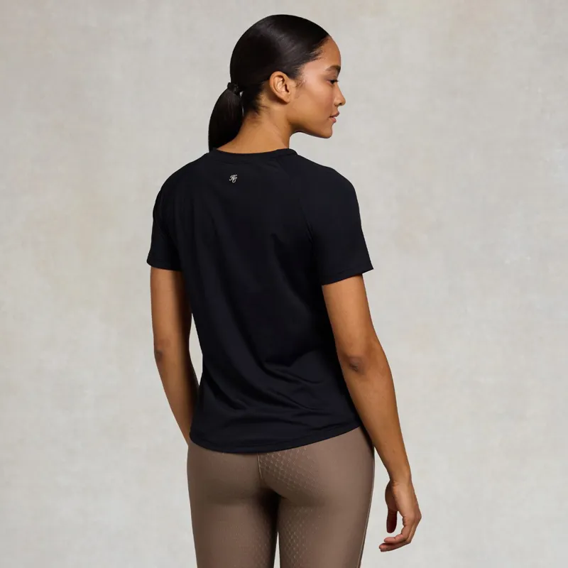 Holland Cooper Chiltern Womens Crew Neck T-Shirt - Black-1