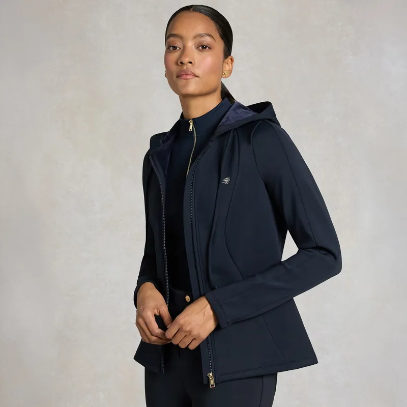 Holland Cooper Chiltern Women's Zip Training Top - Ink Navy-2