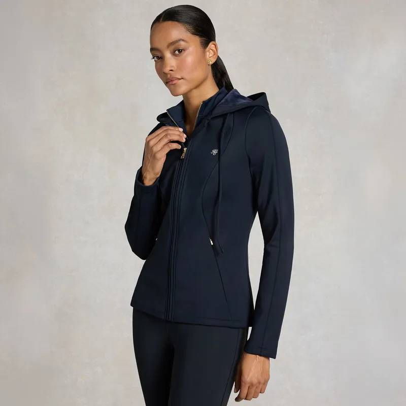 Holland Cooper Chiltern Women's Zip Training Top - Ink Navy