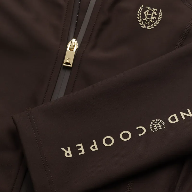Holland Cooper Chiltern Womens Zip Training Top - Chocolate-2