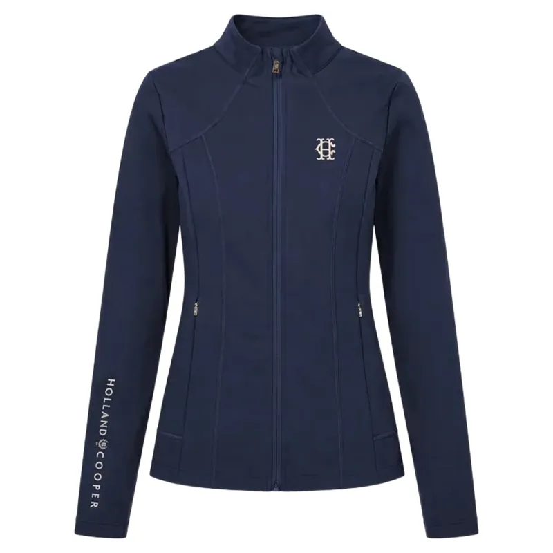 Holland Cooper Chiltern Women's Zip Training Top - Ink Navy-1