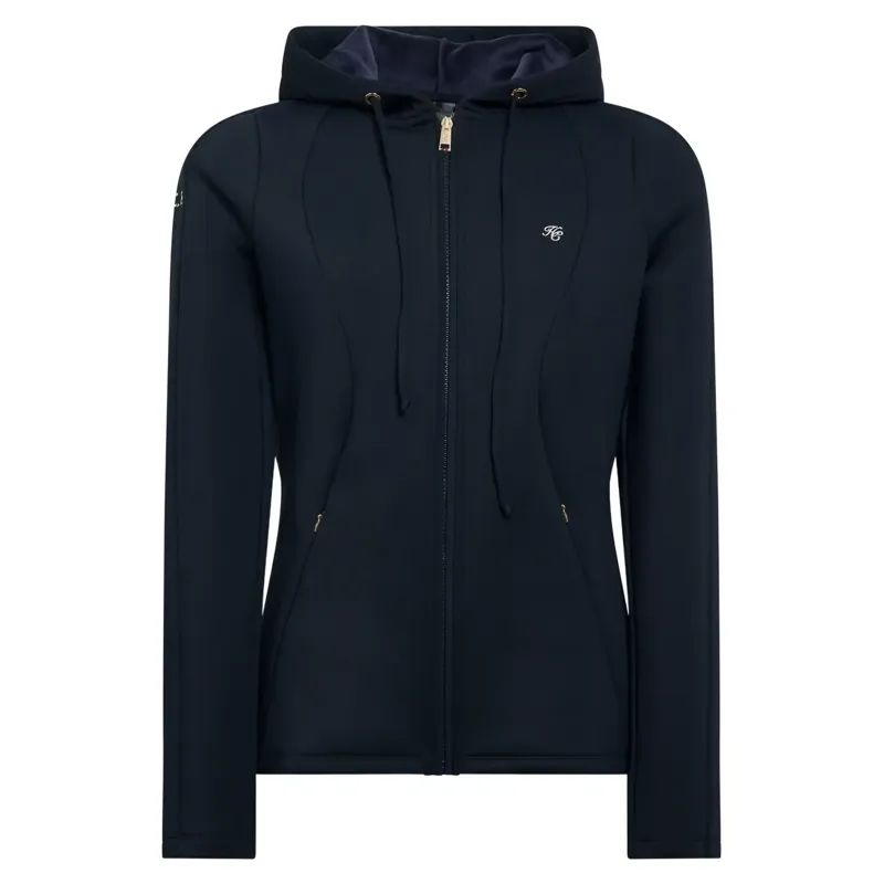 Holland Cooper Chiltern Women's Zip Training Top - Ink Navy-3