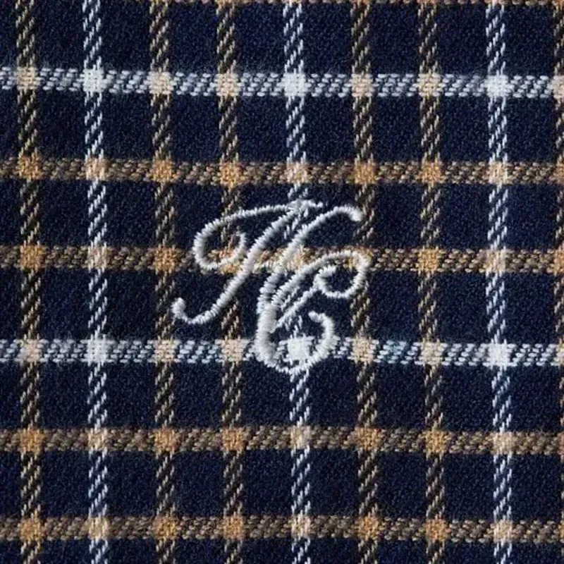 Holland Cooper Classic Men's Button Shirt - Cheltenham Check Navy-5