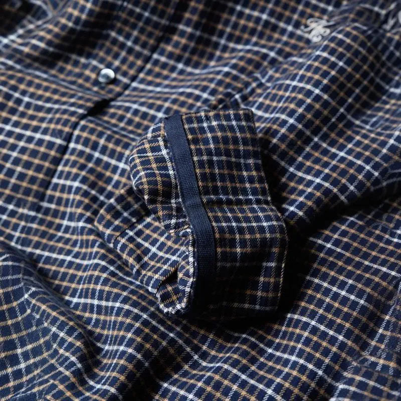 Holland Cooper Classic Men's Button Shirt - Cheltenham Check Navy-6