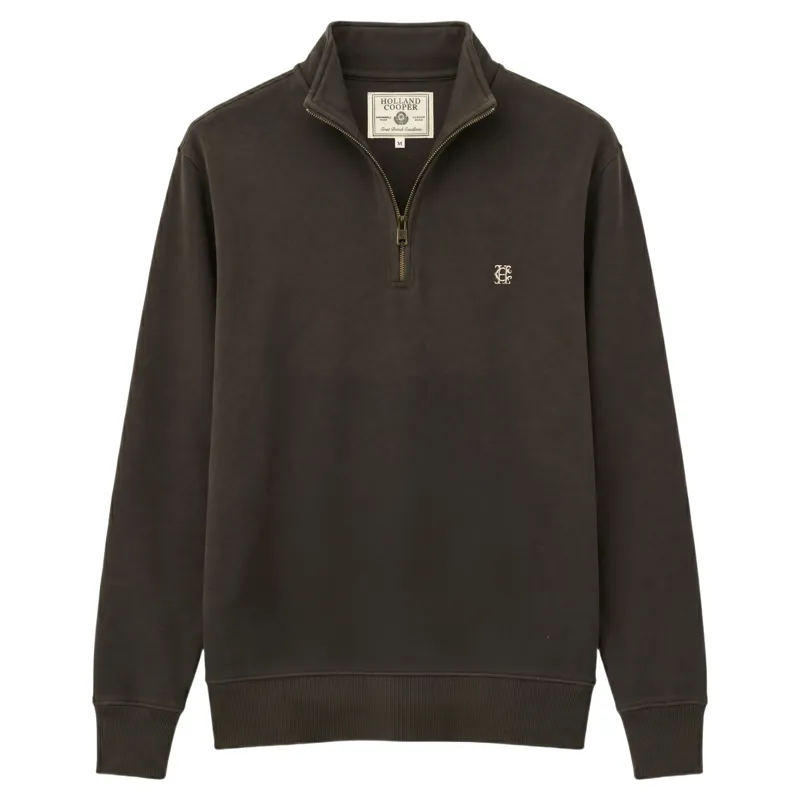 Holland Cooper Classic Men's Quarter Zip Sweatshirt - Bournville-1