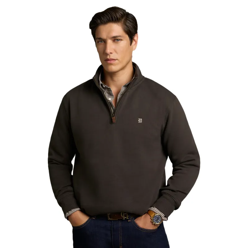 Holland Cooper Classic Men's Quarter Zip Sweatshirt - Bournville-2