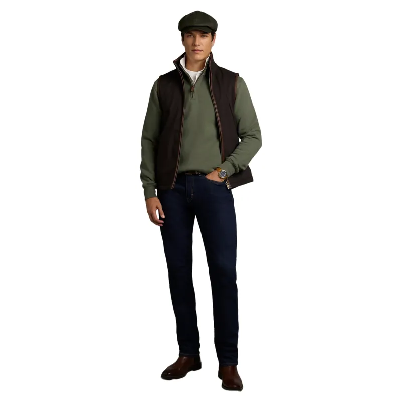 Holland Cooper Classic Men's Quarter Zip Sweatshirt - Khaki-4