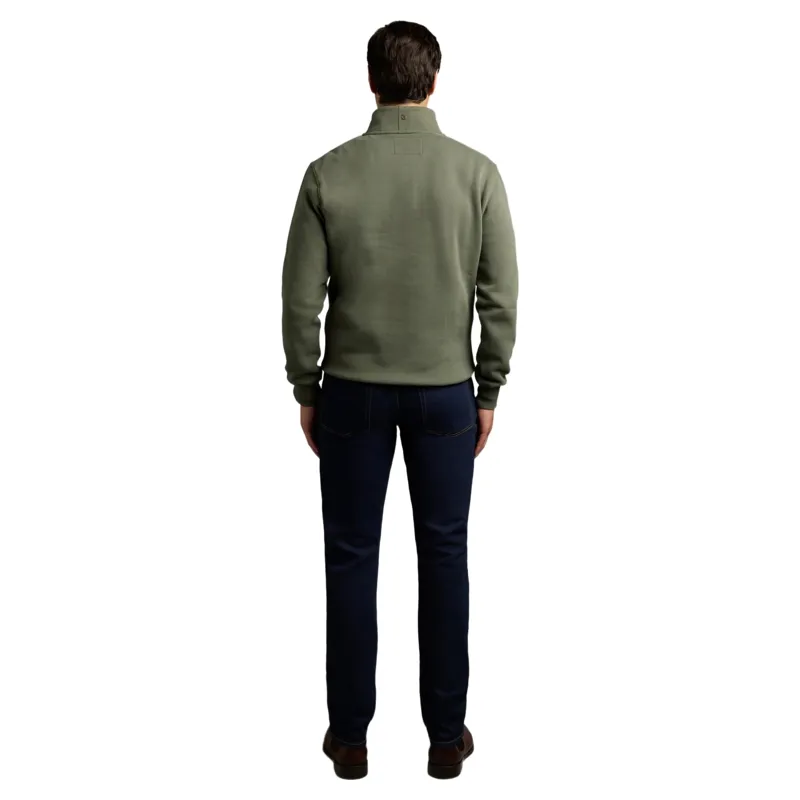 Holland Cooper Classic Men's Quarter Zip Sweatshirt - Khaki-5