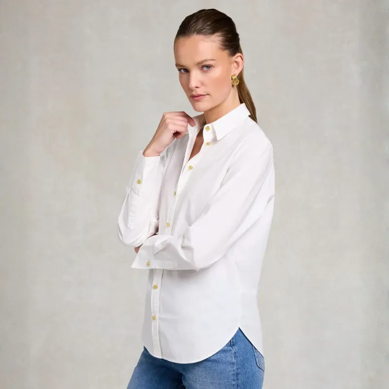 Holland Cooper Classic Women's Shirt - White-4
