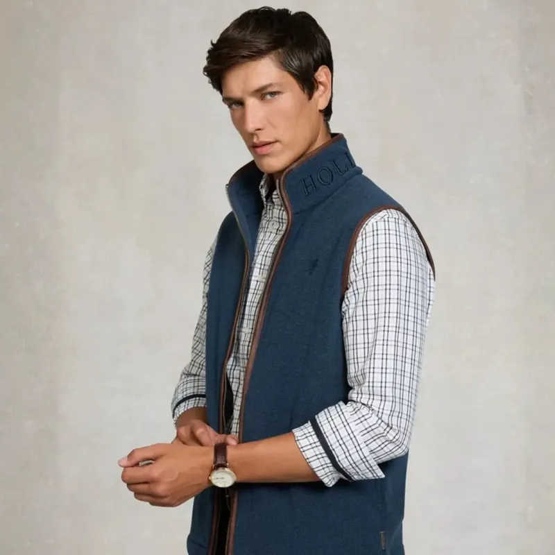 Holland Cooper Classic Men's Button Shirt - Cheltenham Check Blue-7