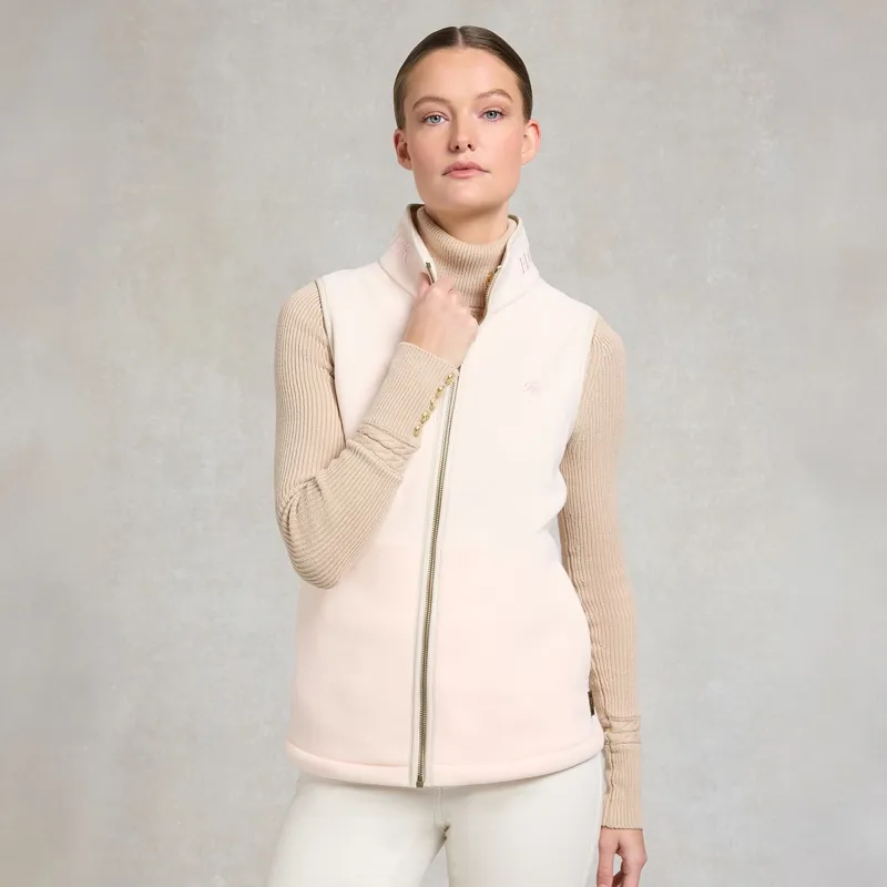 Holland Cooper Country Fleece Womens Vest - Palest Pink