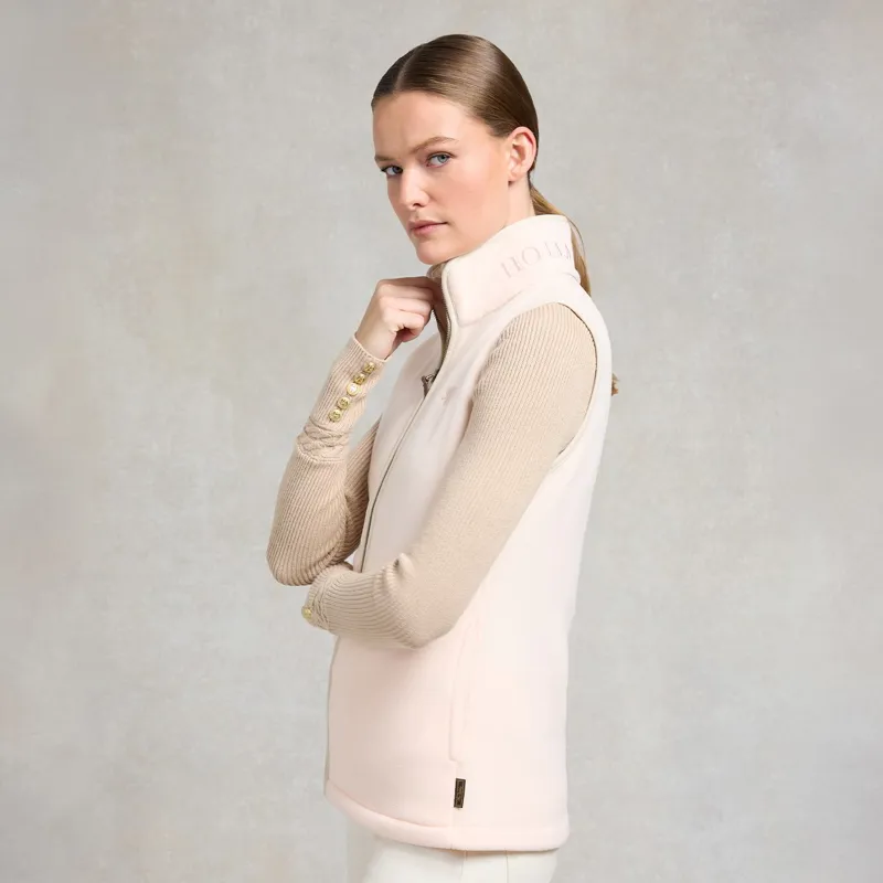 Holland Cooper Country Fleece Womens Vest - Palest Pink-2