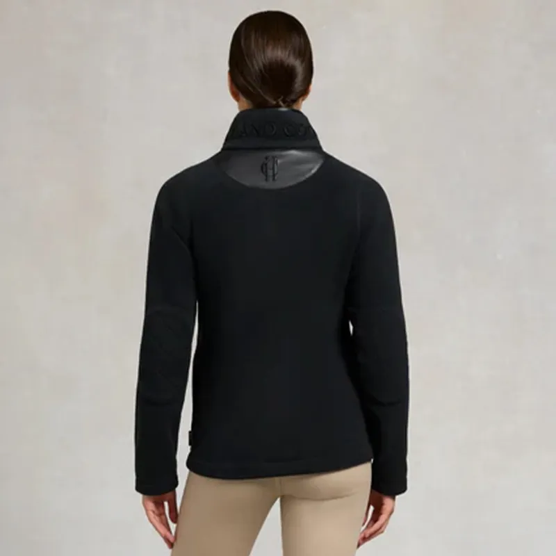 Holland Cooper Country Fleece Half Zip Women's Pullover - Black-3
