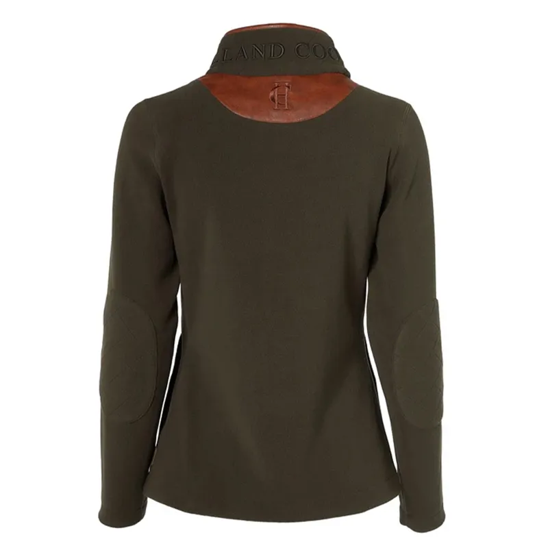 Holland Cooper Country Fleece Half Zip Ladies Pullover - Khaki-6