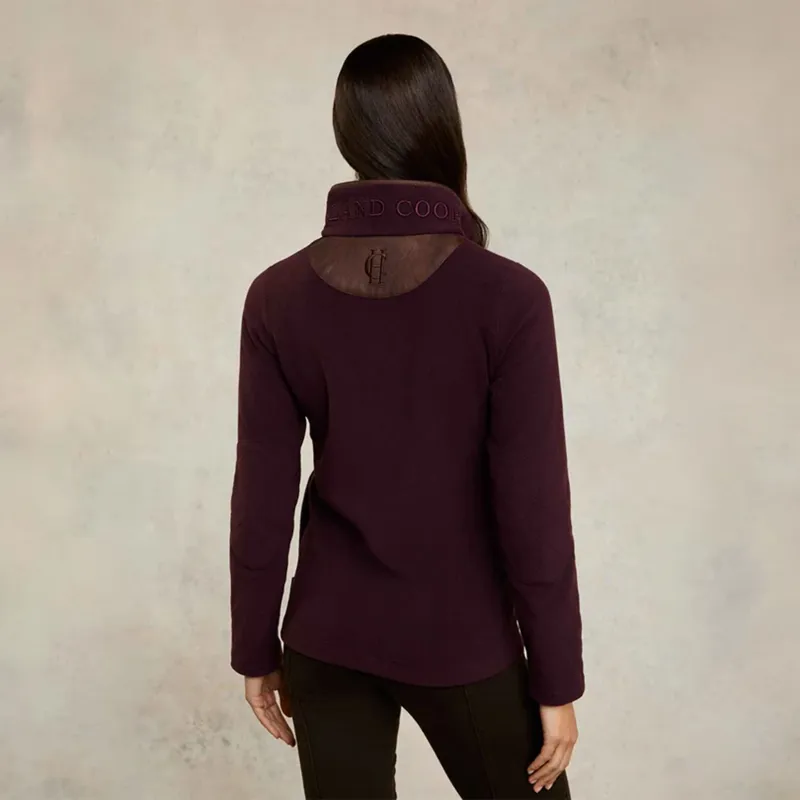 Holland Cooper Country Fleece Half Zip Ladies Pullover - Mulberry-4