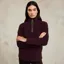 Holland Cooper Country Fleece Half Zip Ladies Pullover - Mulberry