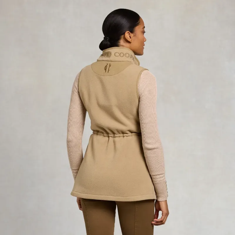 Holland Cooper Country Longline Fleece Womens Vest - Sand-2