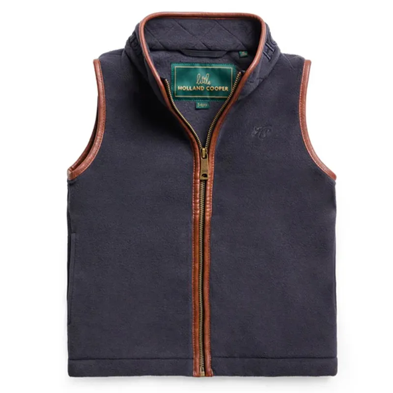 Holland Cooper Little Country Fleece Junior Vest - Ink Navy