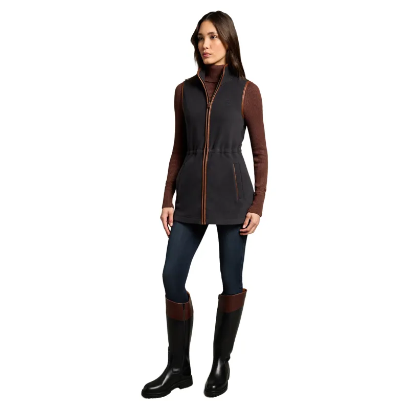 Holland Cooper Country Longline Fleece Women's Vest - Ink Navy-5