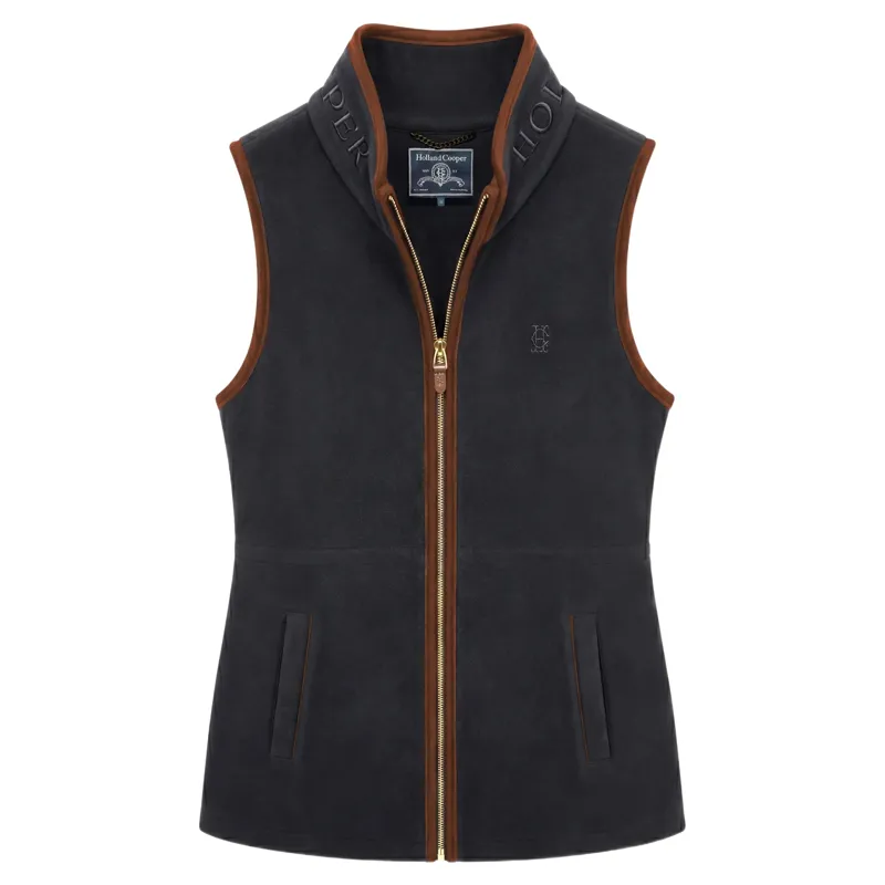 Holland Cooper Country Longline Fleece Women's Vest - Ink Navy-1