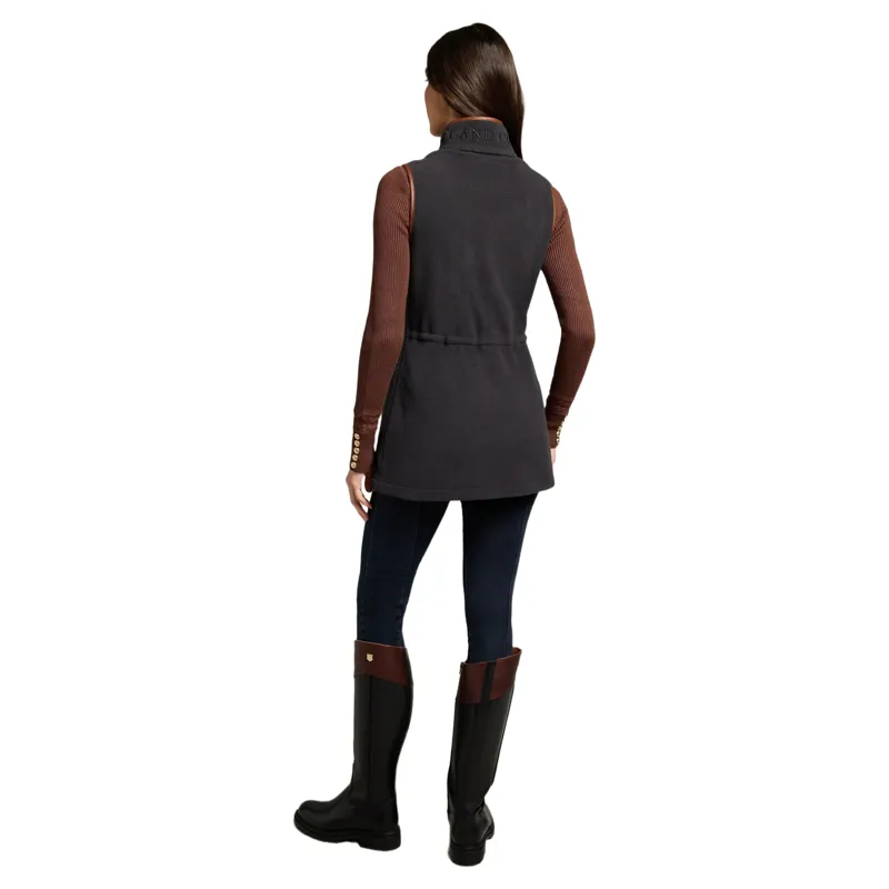 Holland Cooper Country Longline Fleece Women's Vest - Ink Navy-2