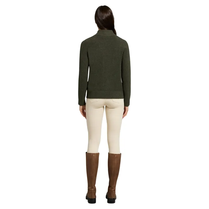Holland Cooper Country Women's Quarter Zip Knit - Forest Marl-4