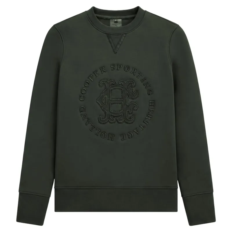 Holland Cooper Cranborne Crystal Women's Crew Sweater - Ivy Green