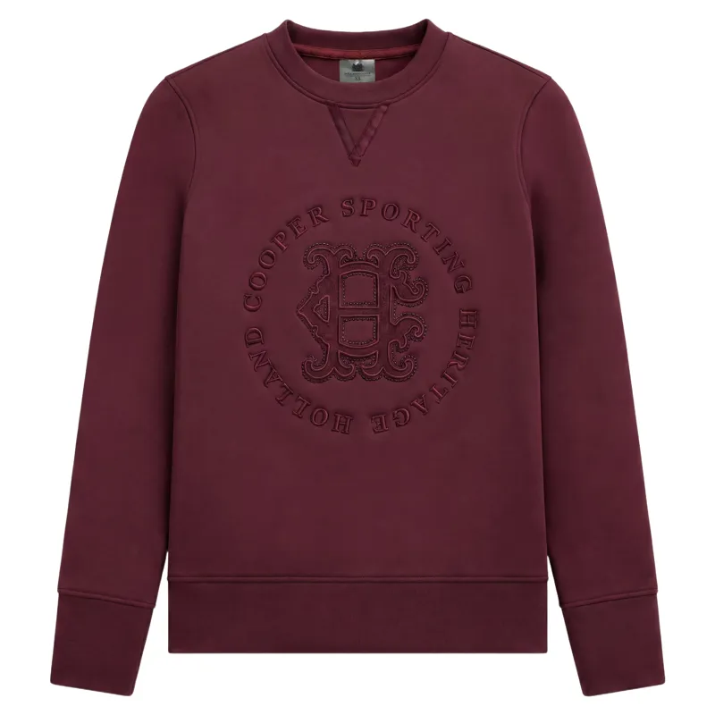 Holland Cooper Cranborne Crystal Womens Crew Sweater - Mulberry