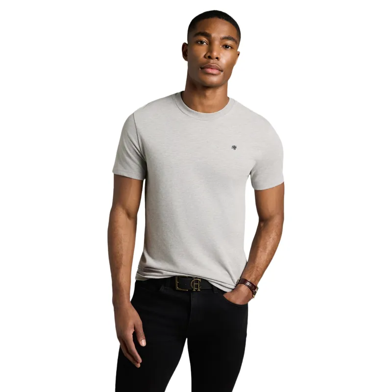 Holland Cooper Crew Neck Mens T-Shirt - Grey Marl