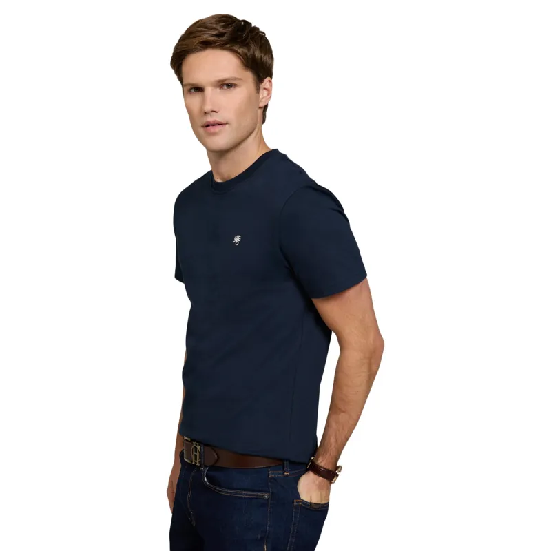 Holland Cooper Crew Neck Men's T-Shirt - Ink Navy-2