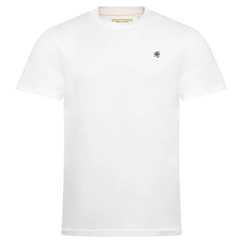 Holland Cooper Crew Neck Men's T-Shirt - White-3