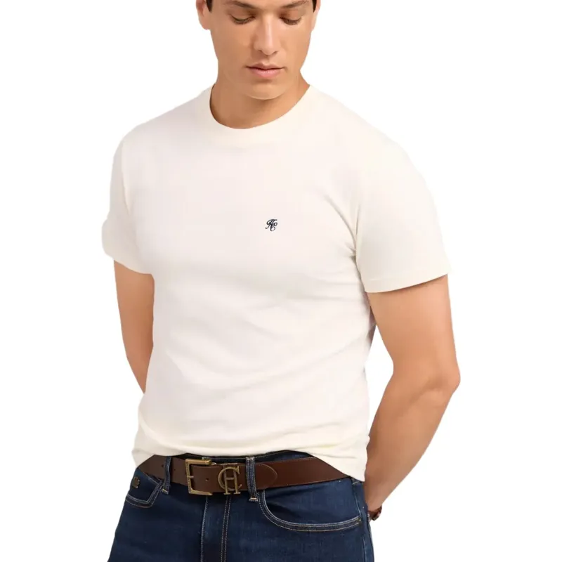 Holland Cooper Crew Neck Men's T-Shirt - White-1