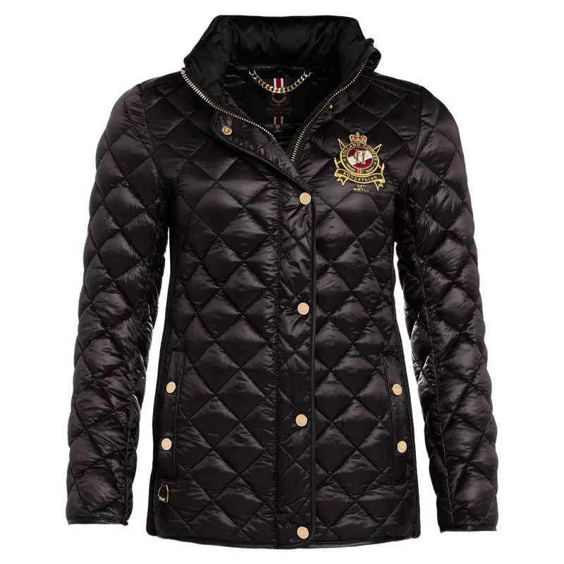 Holland Cooper Diamond Quilt Classic Women's Jacket - Black-1