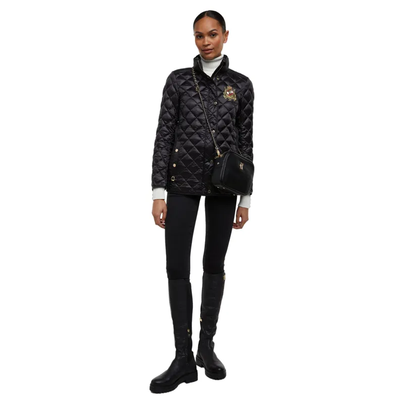 Holland Cooper Diamond Quilt Classic Women's Jacket - Black-2